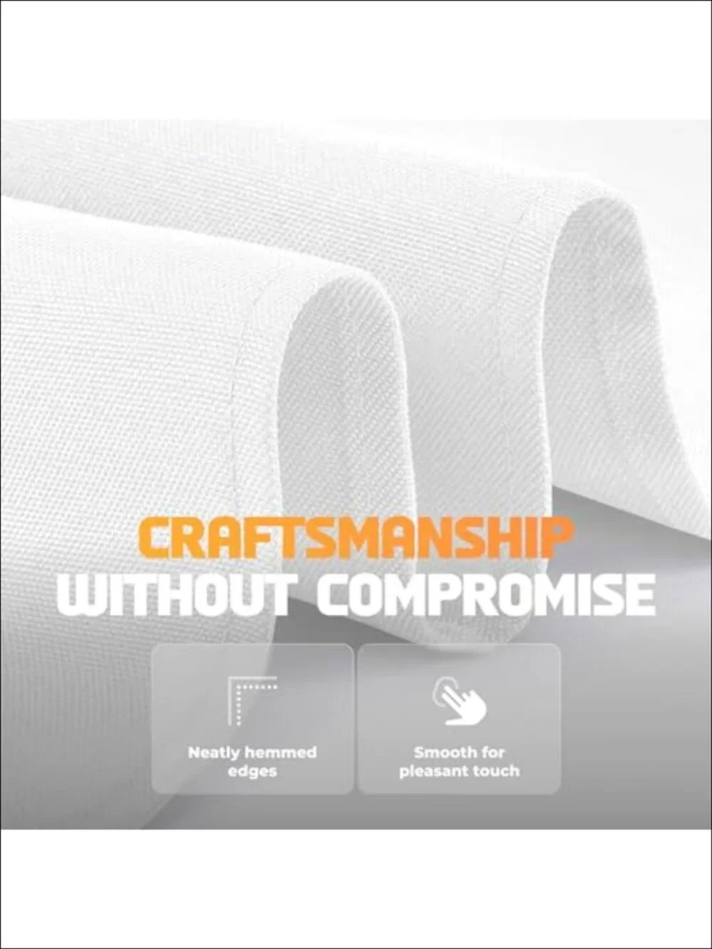 200 GSM Polyester Tablecloths 60x126 Inch for 8 Ft Rectangle Tables - 2 Pack